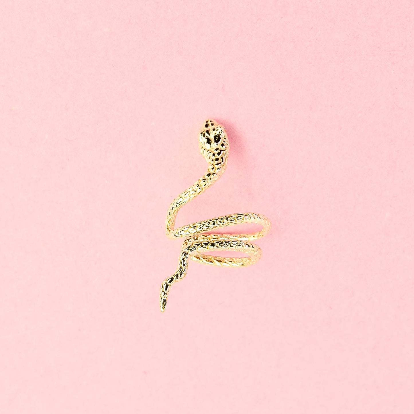 Gold-Plated Snake Ear Cuff